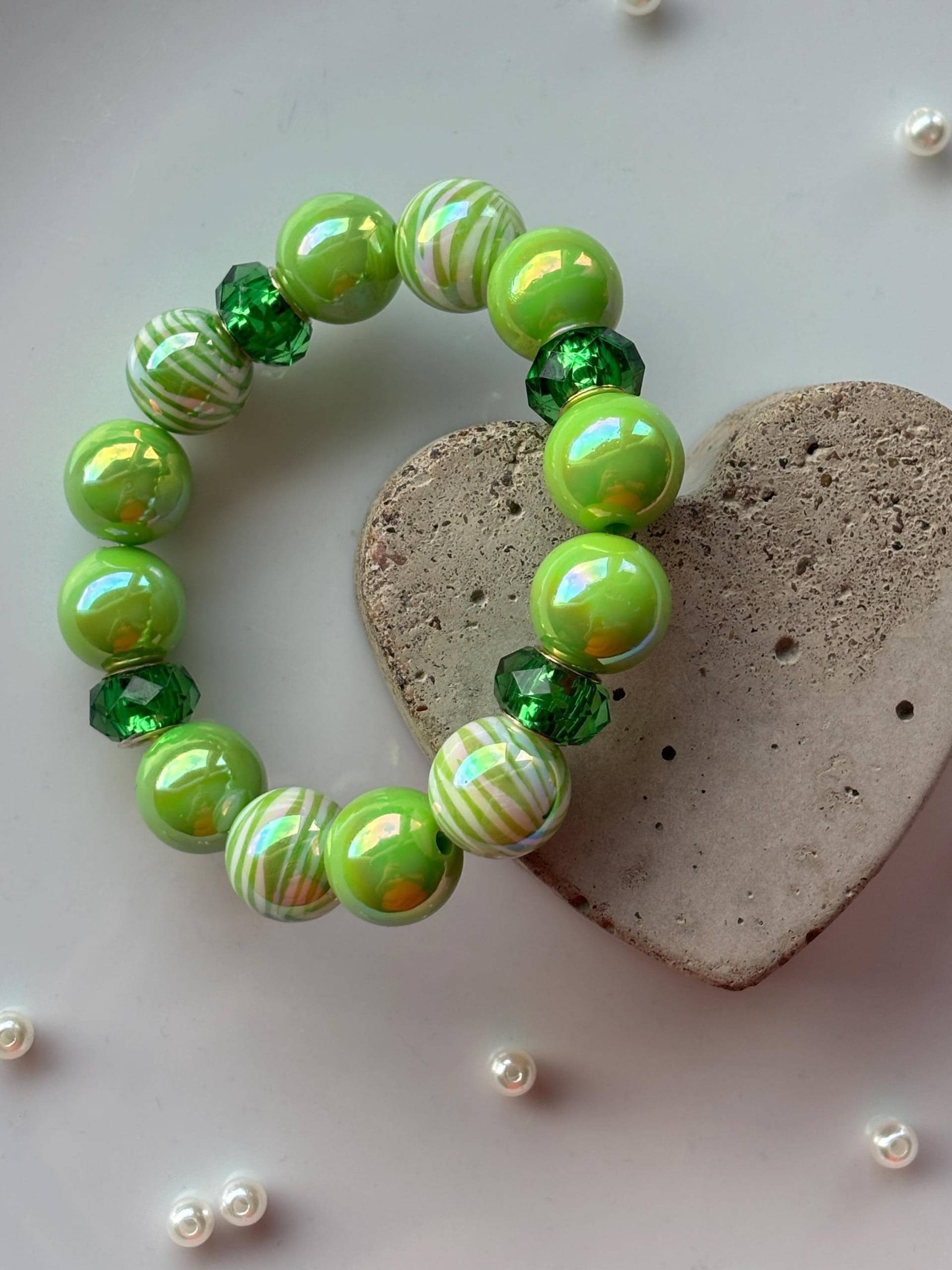 Perlen Armband in Grün von SirWoddy