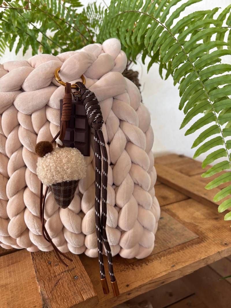 Taschenanhänger Handmade Kawaii Bag Charm Eis Key Chain von SirWoddy