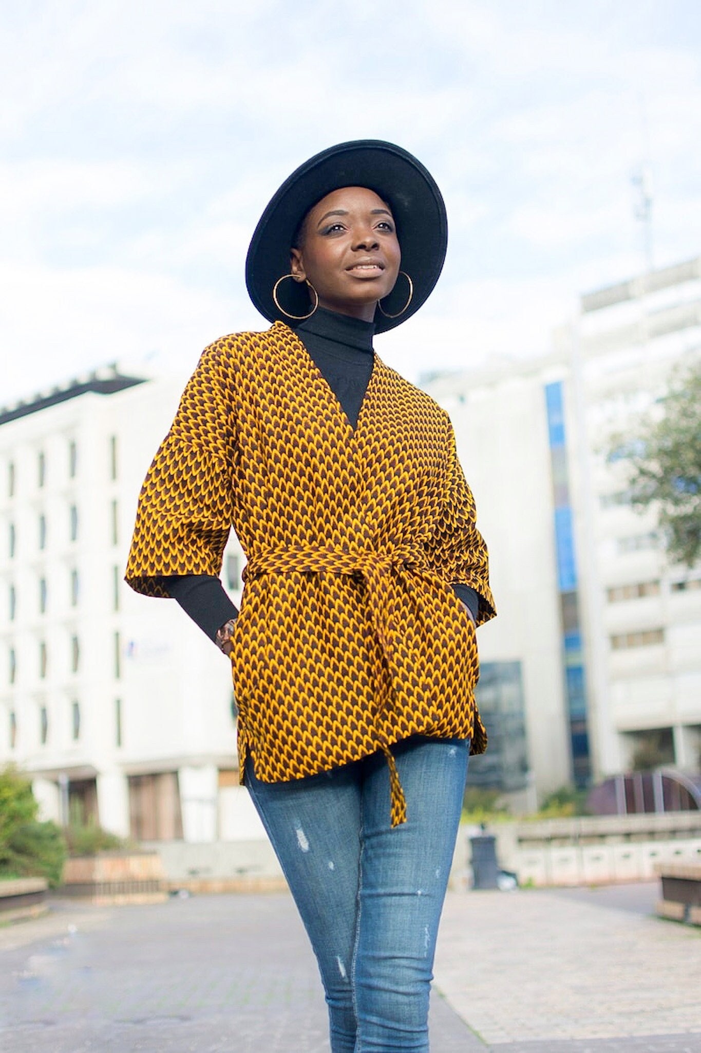 Waage-Wachs-Kimono-Jacke/Damenjacke, Wachs-Kimono, Wachs-Kimono-Jacke, Damenbekleidung-Kimono, Bunte Kimono-Jacke, Jacke von SirawaxBoutique