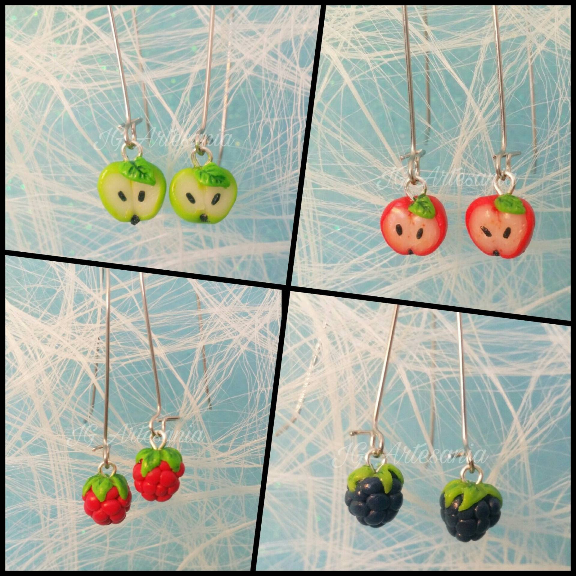 Fimo-Frucht-Ohrringe von SirenArtCraft