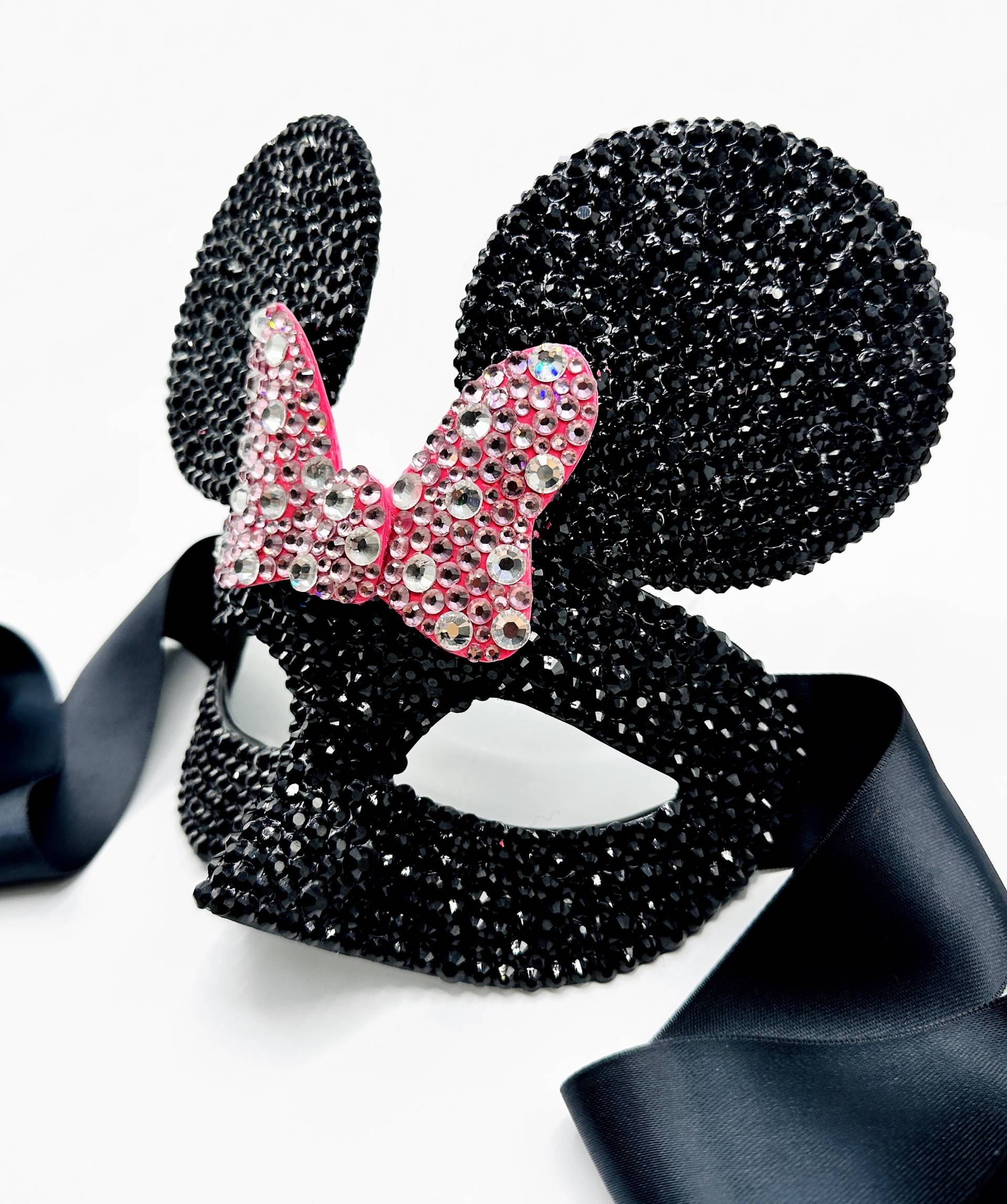 Maus Strass Maskerade Maske | Rosa von SirenMasquerades