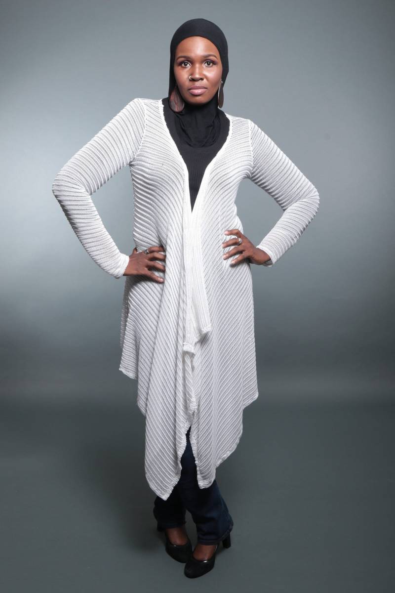 Jasmin-Weiße Strickjacke, Weiße Schlichte Strickjacke Für Frauen, Drapierte Damen, Pullover, Lange von Siri2Siri