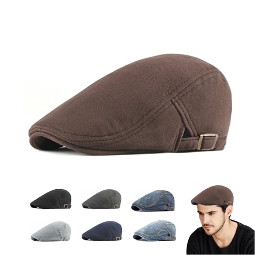 Siribelle Barrett Mütze Herren Schiebermütze Herren Einstellbar Flatcap Vintage Baskenmütze Newsboy Schirmmütze Gatsby Ivy Irischer Hut Siribelle Barrett Mütze Herren Schiebermütze Herren Einstellbar Flatcap Vintage Baskenmütze Newsboy Schirmmütze Gatsby Ivy Irischer Hut von Siribelle
