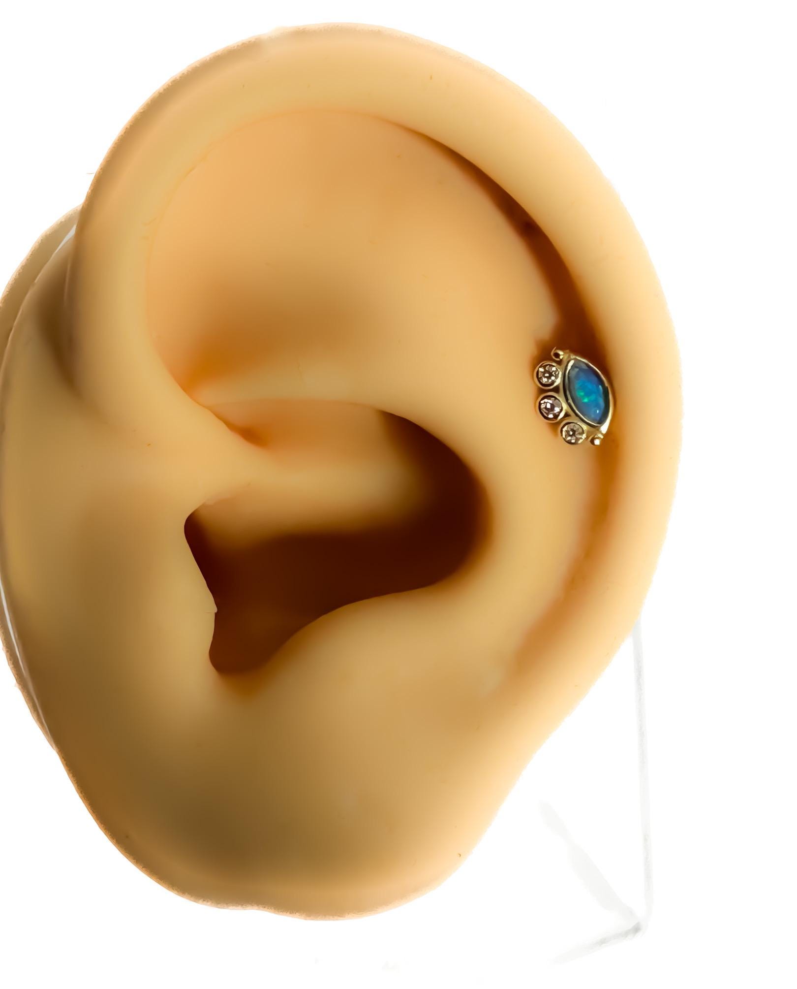 Helix #120 Piercing Auge 925 Silber Vergoldet Nazar von Siristat