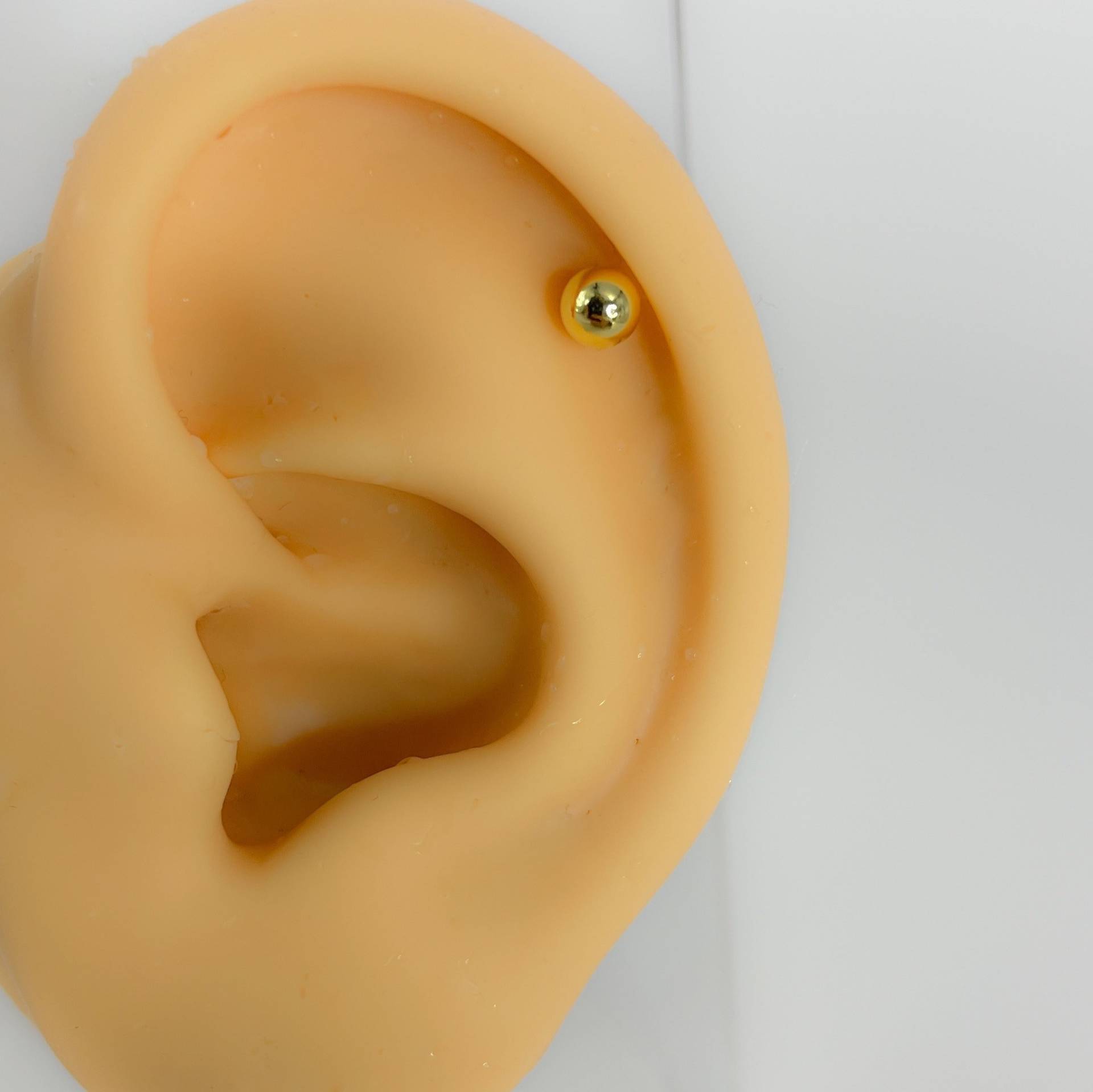 Helix S925 Silber Vergoldet #238 Kugel Knorpel Piercing von Siristat