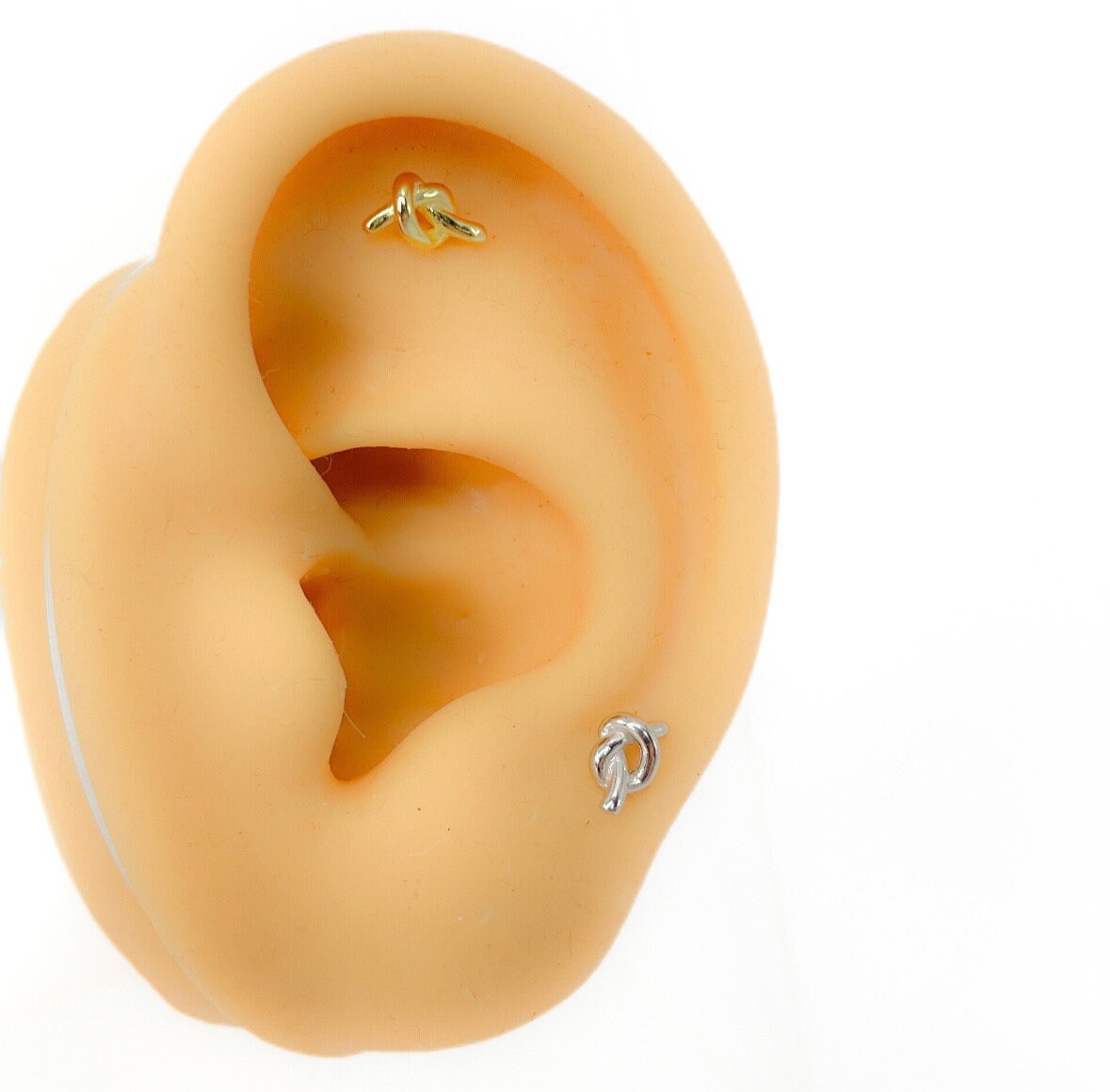 Piercing #143 Helix 925 Silber Vergoldet Knoten Knorpel Minimalistisch von Siristat