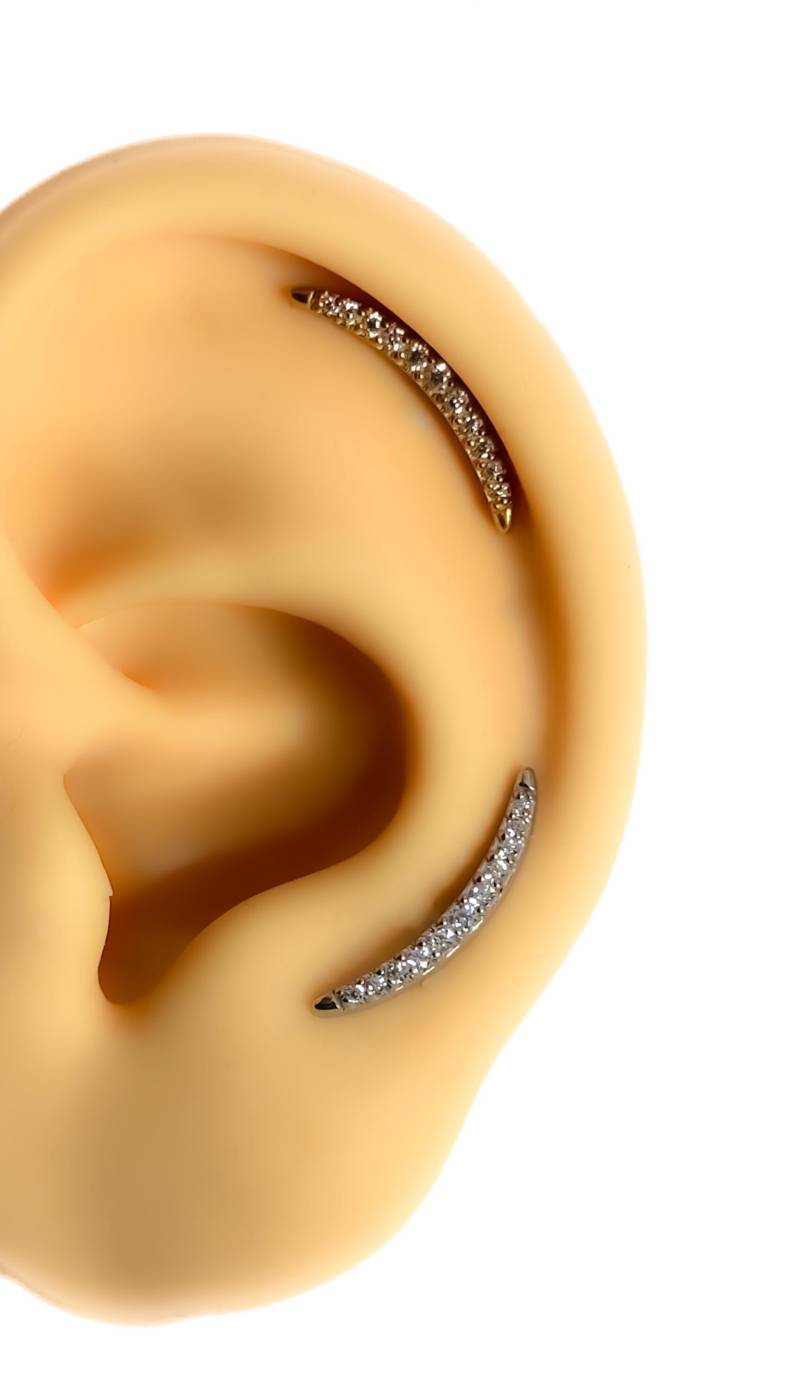 Piercing #247 Flat Back Strass Bogen von Siristat