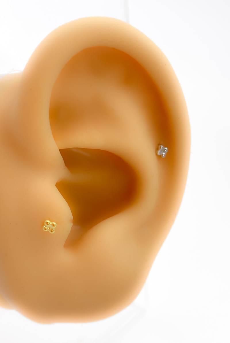 Piercing 925 Sterling Silber Vergoldet Helix Nr.328 von Siristat