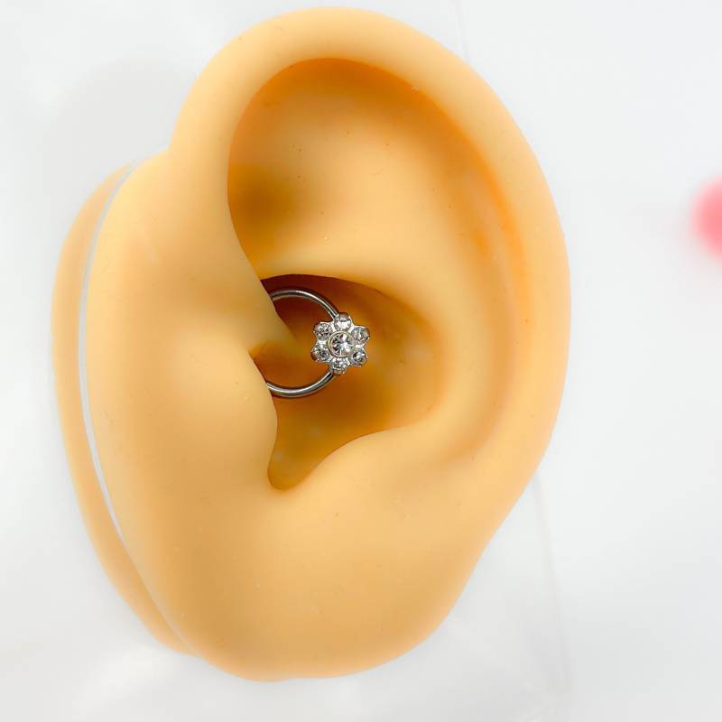 Piercing Chirurgen Stahl 316L Silber Blume Nr.190 von Siristat