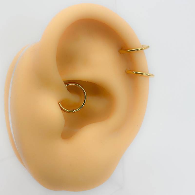 Ring Hoop Piercing #123 Minimalistisch Titanium Daith Helix Septum Ohr Nase Clicker Jewelery von Siristat