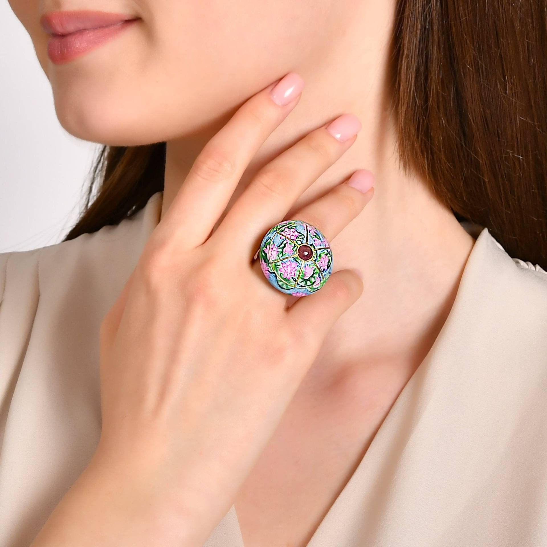 Natürlicher Turmalin Blumenring, Handbemalter Lotusblumenring, 24K Gold Und Silber-statementring, Frauensiegelring, Einzigartiges Geschenk Natürlicher Turmalin Blumenring, Handbemalter Lotusblumenring, 24K Gold Und Silber-statementring, Frauensiegelring, Einzigartiges Geschenk von SiriusDiamond