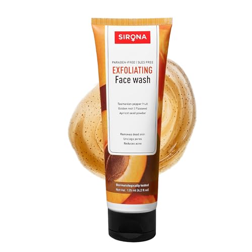 Sirona Natural Peeling Face Wash mit Minzöl für Männer und Frauen - 125 ml von Sirona