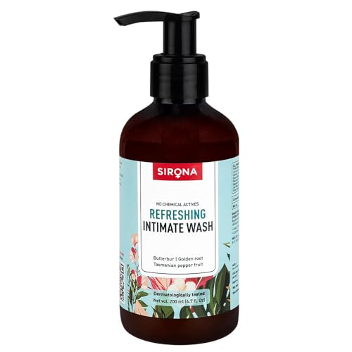 Sirona Natural pH balanced Intimate Wash with 5 Magical Herbs & No Chemical Actives - Helps Reduce Odor, Itching & Maintains Hygiene for Men and Women - 200 ml von Sirona