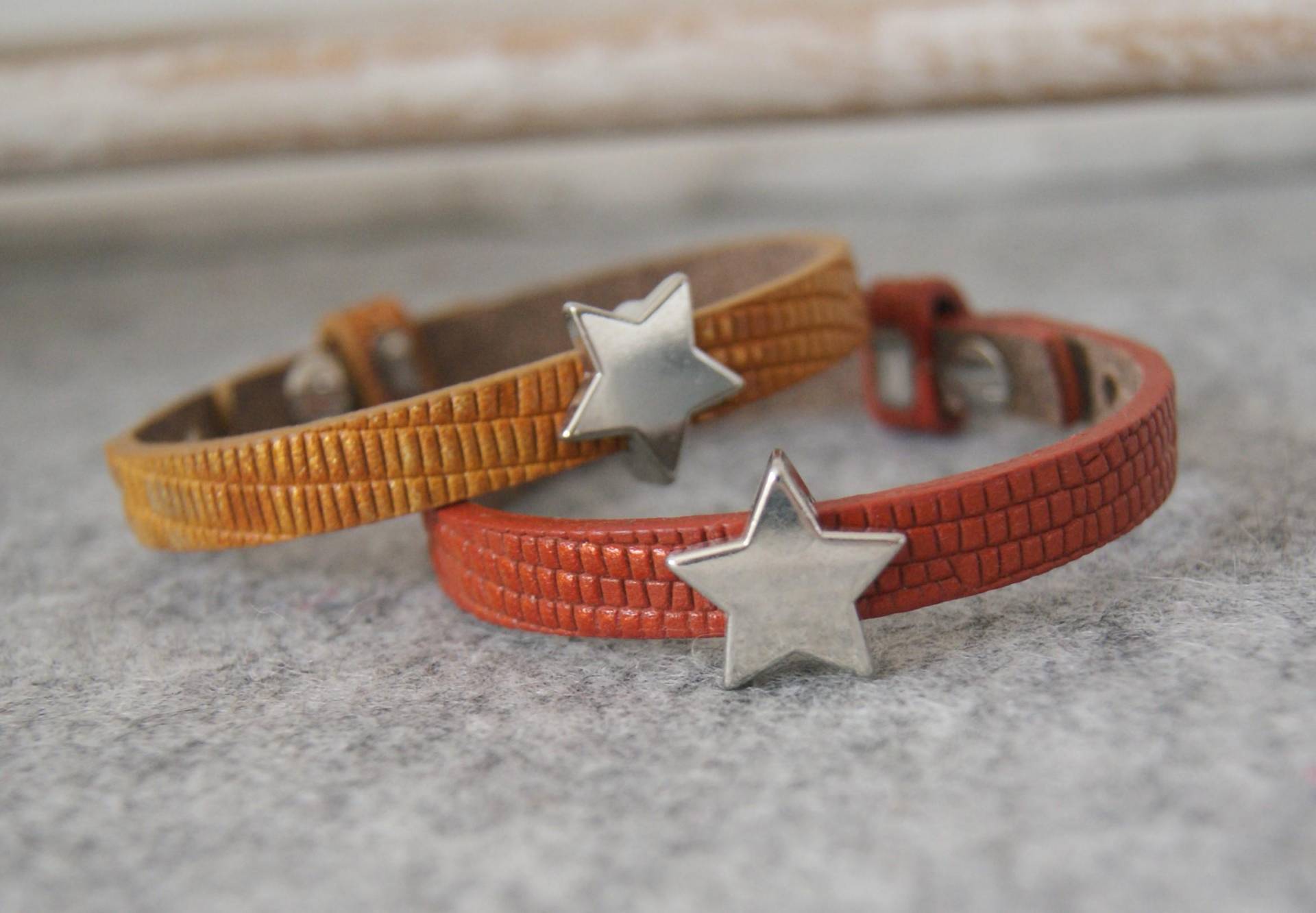 Lederarmband Mit Stern Verstellbar von SirosWerke