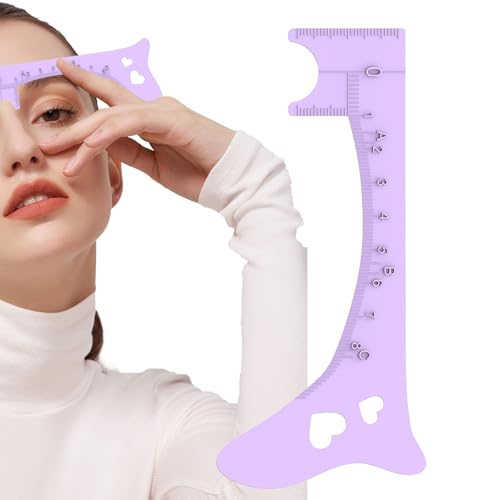 Augenbrauenschablonen | weiche Silikon-Eyeliner-Anleitung, schnelles Augen-Make-up-Werkzeug, Augenbrauenformungshilfe, Augenbrauen-Messwerkzeug für perfekten Eyeliner und Lippenlinien von Sirseon