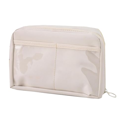 Federmäppchen | Große Kapazität Stifte-Tasche mit 12 Fächern – Mädchen Schule Schreibwaren Behälter Tragbarer Organizer zum Lernen und Arbeiten, Cremig, Refer to description, Unisex von Sirseon