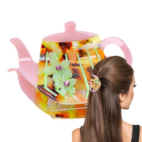 Haarklammern für Teekanne, rutschfest, starker Halt, Haar-Accessoires, kleine Haarklammern für langes Haar von Sirseon