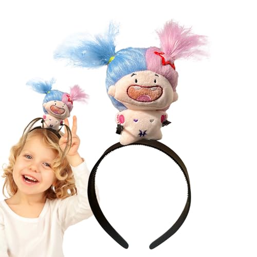 Sirseon Plüsch-Puppen-Haarreifen, Puppen-Stirnband | Haarreif mit Sternbild-Plüsch-Haarband,Niedliche Haarreifen für Styling, Make-up, modisches Plüschpuppen-Haarband für Mädchen, Kinder von Sirseon