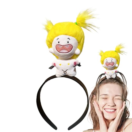 Sirseon Puppenhaarband, Plüschpuppenstirnband,Konstellation Puppe Haarband süße Haarreifen | Niedliche Haarreifen für Styling, Make-up, modisches Plüschpuppen-Haarband für Mädchen, Kinder von Sirseon