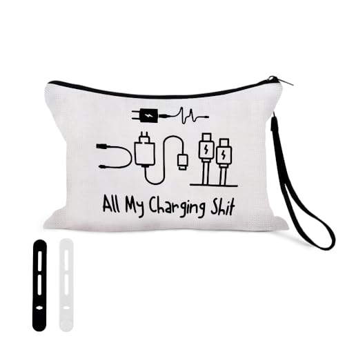 Elektronisches Zubehör Tasche Organizer für Reisen, tragbare Kabelaufbewahrungstasche mit Anti-Verlust-Gurt und Silikon-Kabelbindern, 3 Stück, Ladetasche 2-6 Elektronisches Zubehör Tasche Organizer für Reisen, tragbare Kabelaufbewahrungstasche mit Anti-Verlust-Gurt und Silikon-Kabelbindern, 3 Stück, Ladetasche 2-6 von Sisadodo