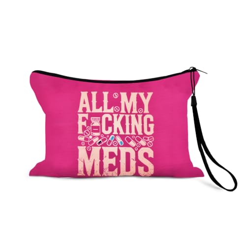 Reise-Medizin-Tasche, Organizer für Medikamente, Medikamente, Pillen, tragbare Medikamenten-Aufbewahrungstaschen mit Anti-Verlust-Handschlaufe, Medikamententasche 2-2 Reise-Medizin-Tasche, Organizer für Medikamente, Medikamente, Pillen, tragbare Medikamenten-Aufbewahrungstaschen mit Anti-Verlust-Handschlaufe, Medikamententasche 2-2 von Sisadodo