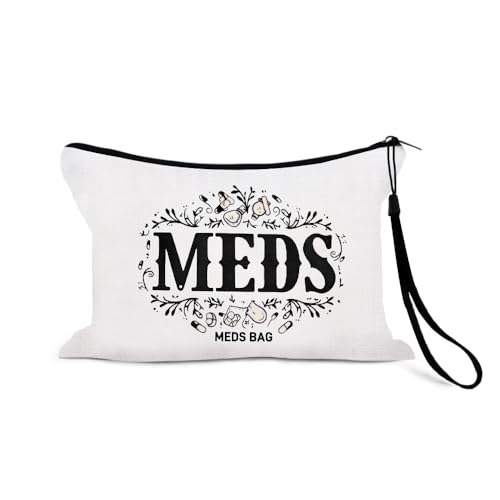 Reise-Medizin-Tasche, Organizer für Medikamente, Medikamente, Pillen, tragbare Medikamenten-Aufbewahrungstaschen mit Anti-Verlust-Handschlaufe, Medikamententasche 2-7 von Sisadodo