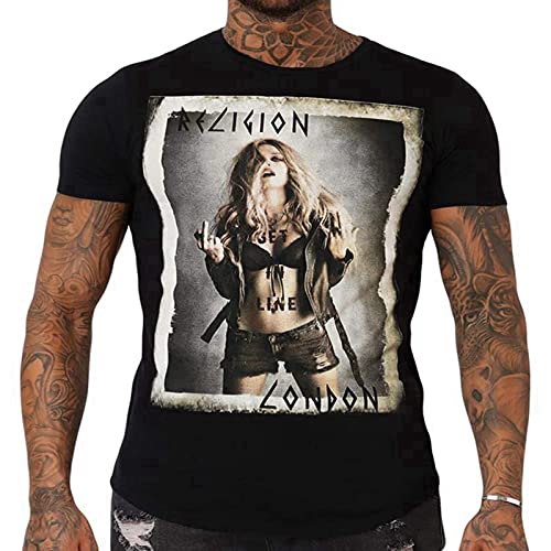 Religion Clothing Mens T-Shirt Get in Line 19BGLF30 Black New L von Sise