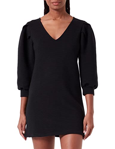 Sisley Damen 4ZYRLV01S Dress, Black 100, 38 von SISLEY