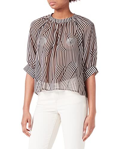 Sisley Damen 5w7xlq03n Blouse, Multicolor 63e, L EU von Sisley