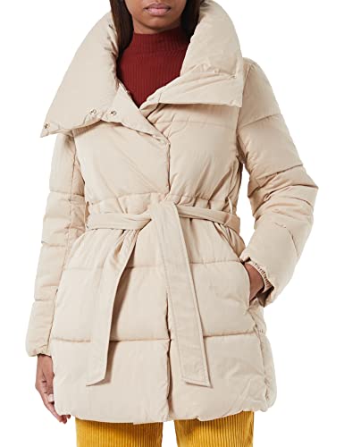 Sisley Damen Jacket 26H9LN01S Down Coat, Beige 1K3, 42 von SISLEY