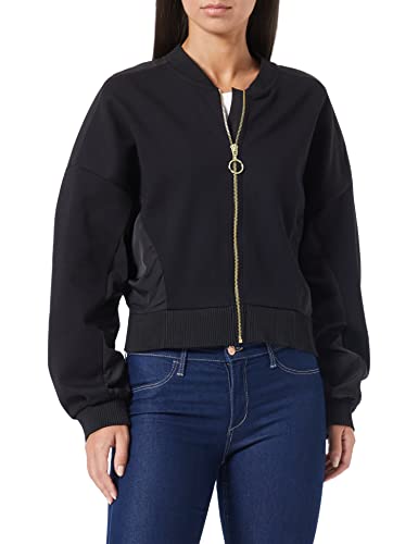 Sisley Damen Jacket 322wl5008 Sweatshirt, Black 100, M EU von SISLEY