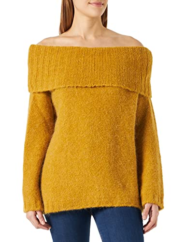 Sisley Damen L/S 102VM200K Sweater, Yellow 61P, XS von SISLEY