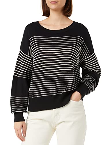 Sisley Damen L/S 1098l102c Sweater, Black 904, XS EU von SISLEY