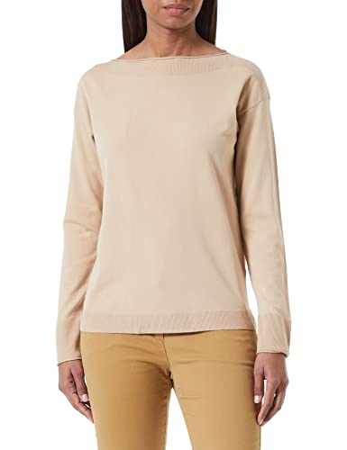 Sisley Damen L/S 14ETM1A48 Sweater, Beige 1K3, XL von SISLEY