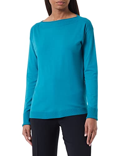 Sisley Damen L/S 14ETM1A48 Sweater, Teal 11J, XS von SISLEY