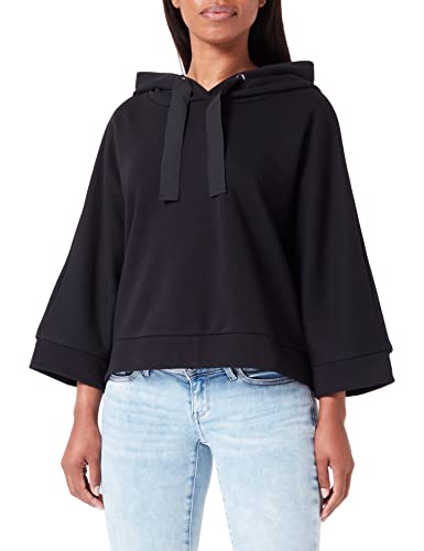 Sisley Damen Pullover W/Hood 3bmrw2002 Sweatshirt, Black 100, M EU von SISLEY