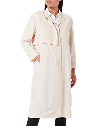 Sisley Damen Raincoat 28J6LN00N Trenchcoat, Creamy White 0M5, 40 von SISLEY