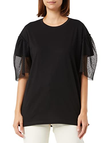 Sisley Damen T-shirt 3096w100c T Shirt, Black 100, M EU von SISLEY
