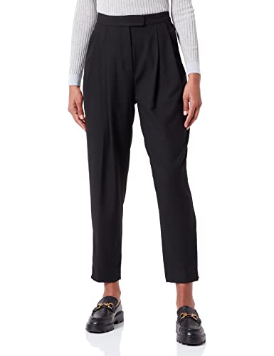 Sisley Damen Trousers 4O9BLF026 Pants, Black 100, 32 von SISLEY