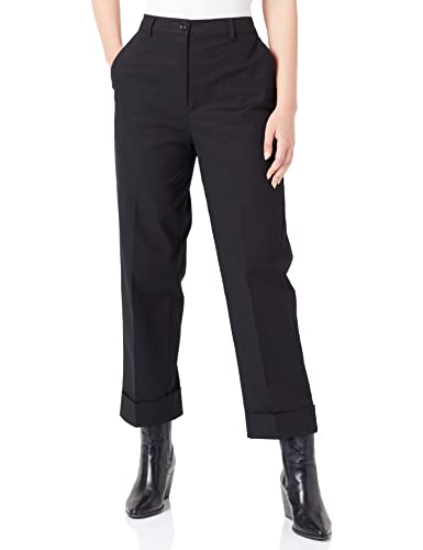 Sisley Damen Trousers 4imnlf01b Pants, Black 100, 38 EU von SISLEY