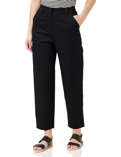 Sisley Damen Trousers 4nnslf02n Pants, Black 100, 34 EU von SISLEY