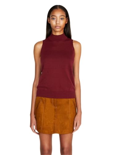 Sisley Damen Turtle Neck 108nm200v Sweater, Burgundy 67c, M EU von SISLEY