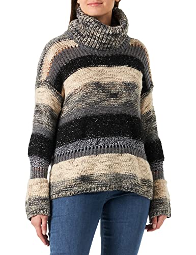 Sisley Damen Turtle Neck 118EL200P Sweater, Multicolor 901, S von SISLEY