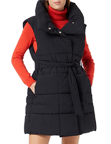 Sisley Damen Waistcoat 2R8NLJ00C Down Gilet, Black 100, 34 von SISLEY