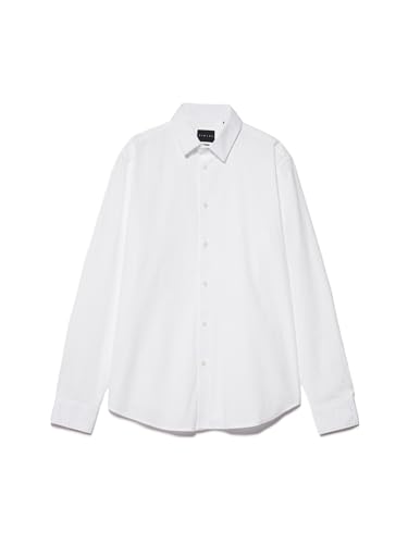 Sisley Herren 5cnx5ql19 Shirt, White 101, 46 EU von SISLEY