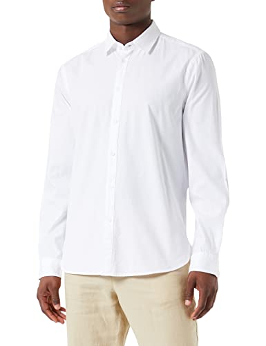 Sisley Herren 5elcsq01j Shirt, White 905, 44 EU von SISLEY