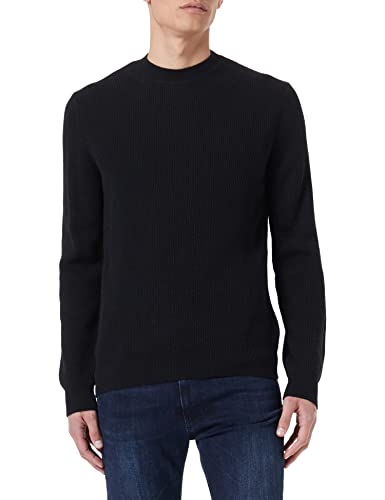 Sisley Herren L/S 109KS100X Sweater, Black 700, S von SISLEY