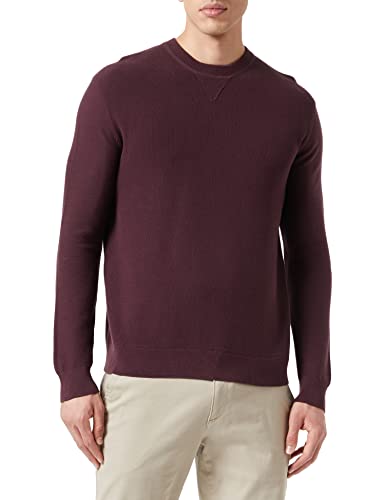 Sisley Herren L/S 10C1S100L Sweater, Burgundy 1H8, L von SISLEY