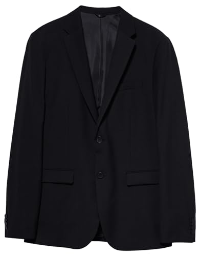 Sisley Men's 2KI352Y89 Jacket, Black 100, 48 von SISLEY