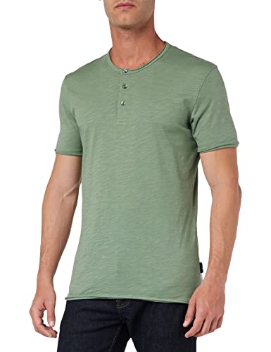 Sisley Men's 3YR7S1009 T-Shirt, Military Green 075, XXL von SISLEY